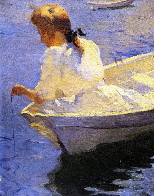 Sereno mattino 1904 - Museum of Fine Arts Boston, dettaglio
